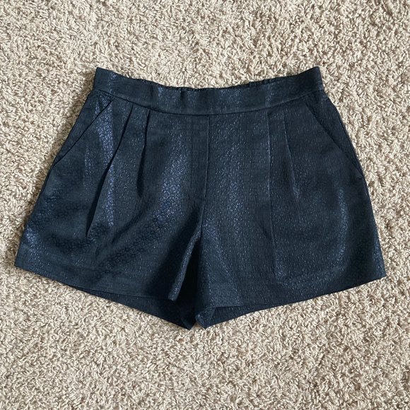 Aritzia Black Textured Women Shorts - Picture 1 of 5